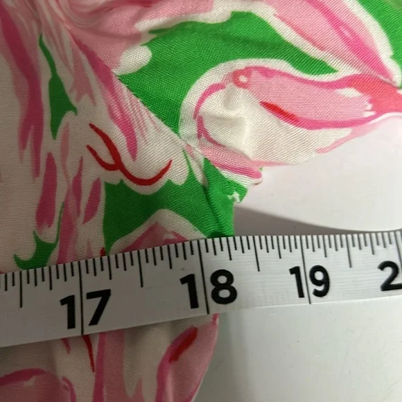 Lilly Pullitzer Pink Flamingo Sarasota Pintuck Tunic Shirt -Size Small - Picture 9 of 11